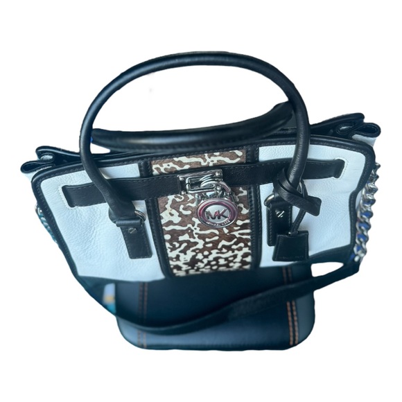 Michael Kors Hamilton Calf Hair Center Stripe Bag - Picture 5 of 12